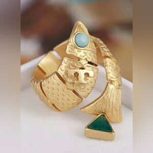 Tory Burch 'What a Catch' Fish Ring NWT